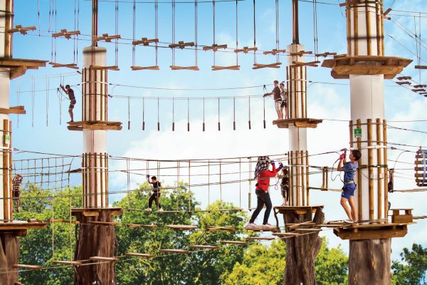 high elements obstacles at austin heights water & adventure park things to do in jb