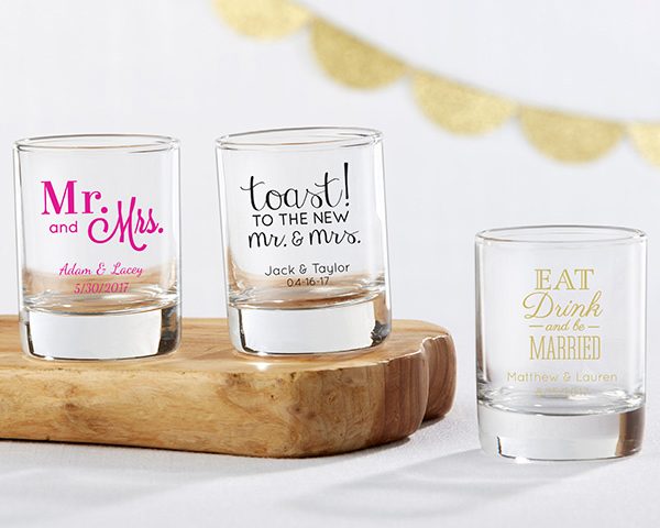 Personalized Wedding 2 oz. Shot Glass/Votive Holder