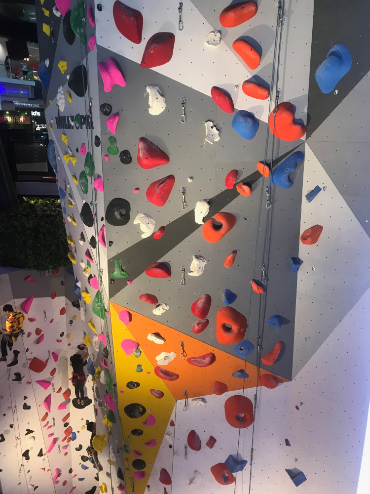 climbing wall new funan mall