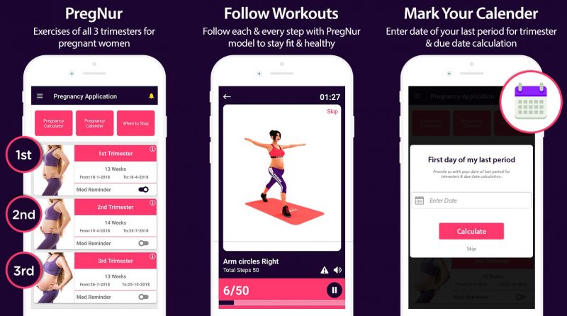 best pregnancy app exercise and workout at home prenatal mum