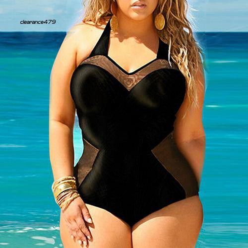 sheer mesh black plus sized swimwear