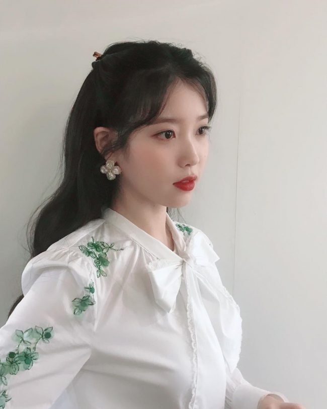 kpop hairstyle iu hotel del luna korean drama long hair idol