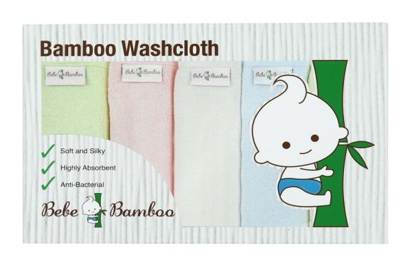  gant de toilette bebe bamboo 100 doux pour la peau naturel 