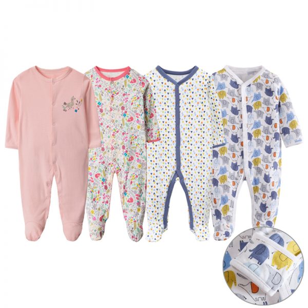 nyfødt sjekkliste baby sleepwear romper ren bomull 