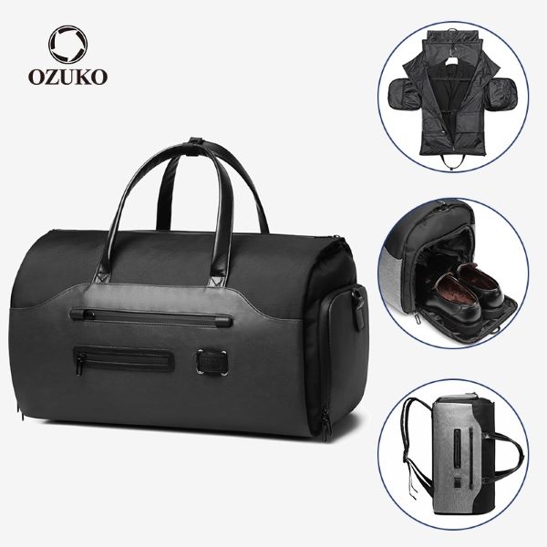 black ozuko duffel bag 