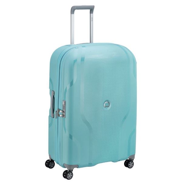 baby blue delsey clavel four wheeled luggage best carry-on luggage singapore