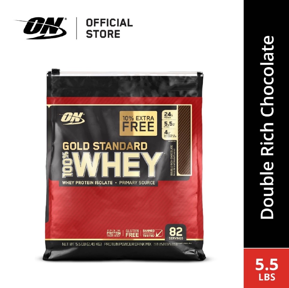 Optimum Nutrition Gold Standard Whey 5.5 lbs - Double Rich Chocolate