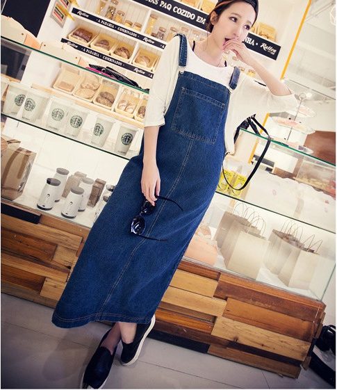 Denim Long Maxi Dress