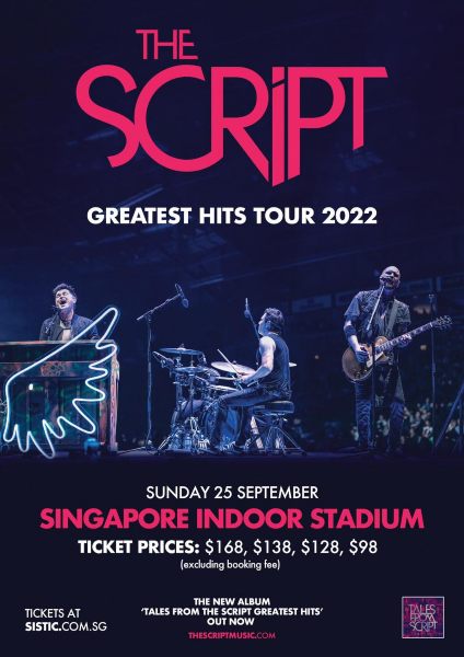 The Script Greatest Hits Tour 2022 upcoming concert in singapore