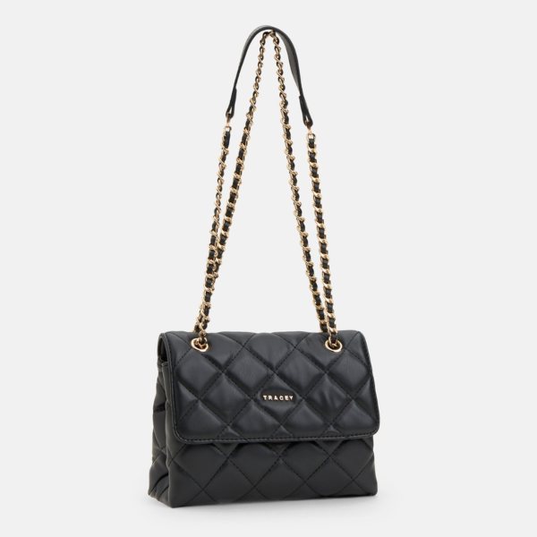 Tracey Diamond Quilted Flap Crossbody Bag