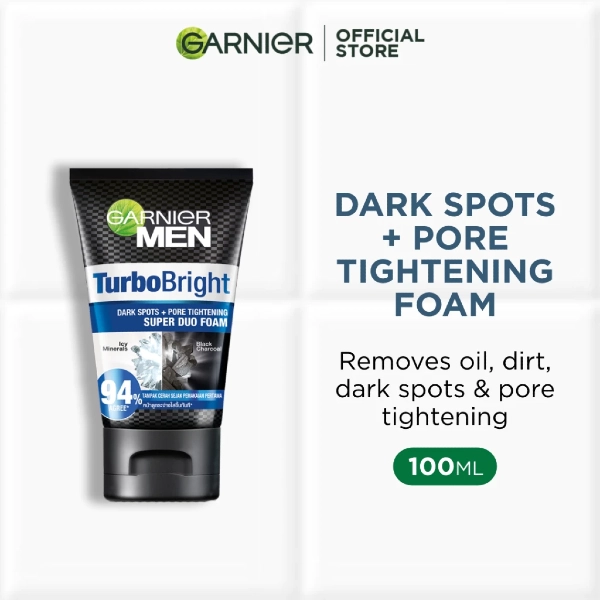 Garnier Men White Brightening S.Duo Icy Face Wash - best face wash for men