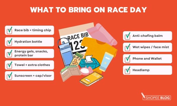 what to bring on race day