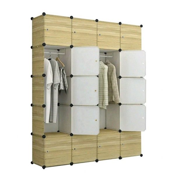 diy modular cube wardrobe storage solution