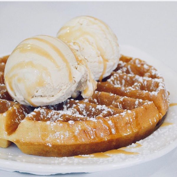 best waffles with salted caramel ice cream in singapore