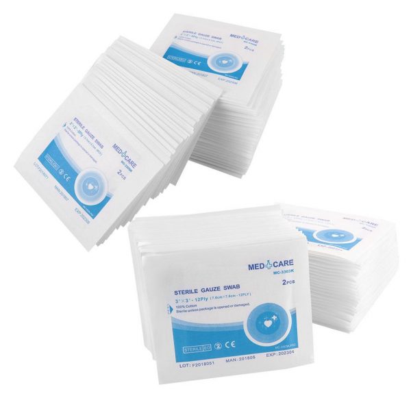 first aid box checklist sterile gauze