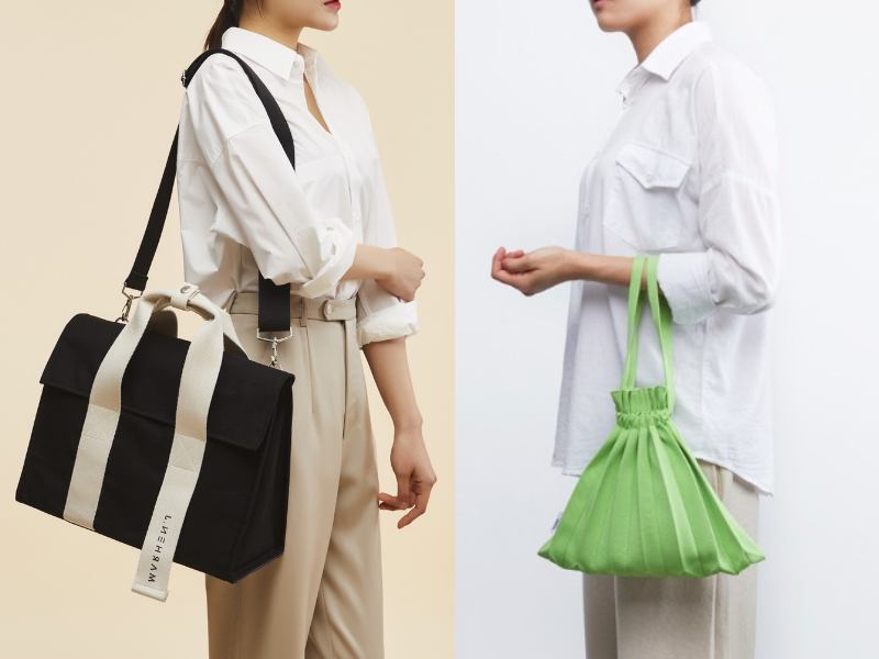 korean bag brands backpack handbag tote marhen j roy bag pleats mama mini bubble bag