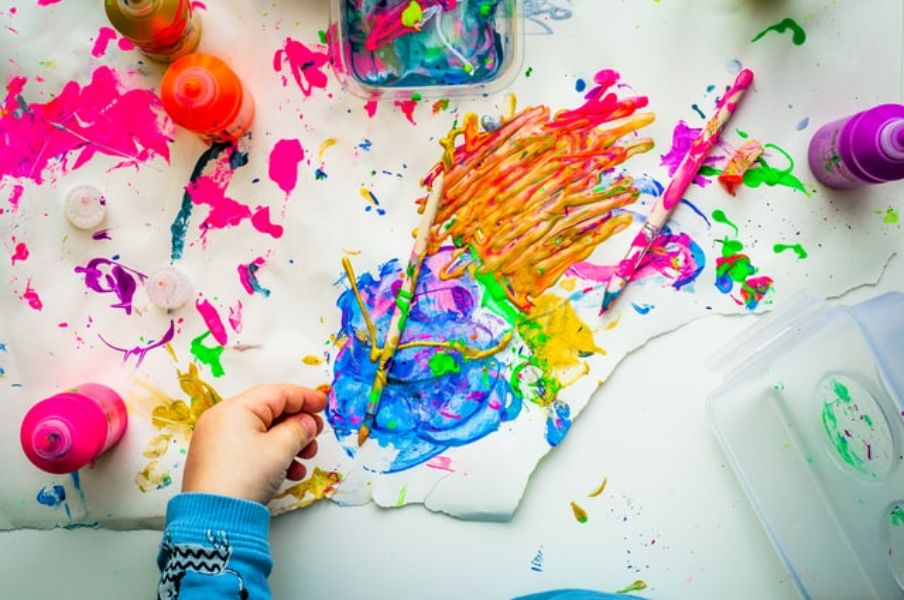 indoor activities for kids art jamming