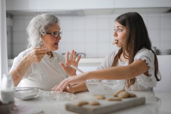 mothers day activity singapore 2021 grandma daughter bonding baking cookies