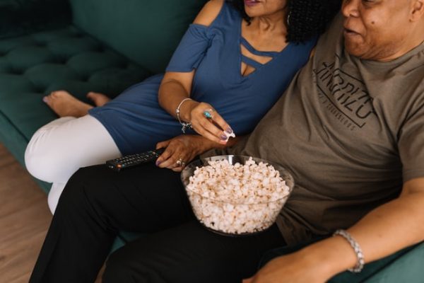 things to do at home netflix party virtual eat popcorn