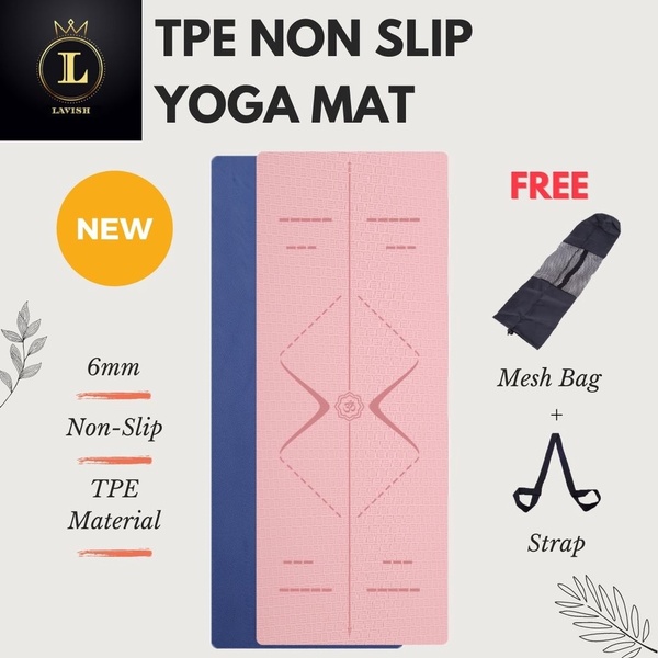 Best yoga mat hot sale with alignment lines