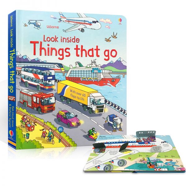 best children's book storybook for kids 3d usborne look inside things that go hard cover book