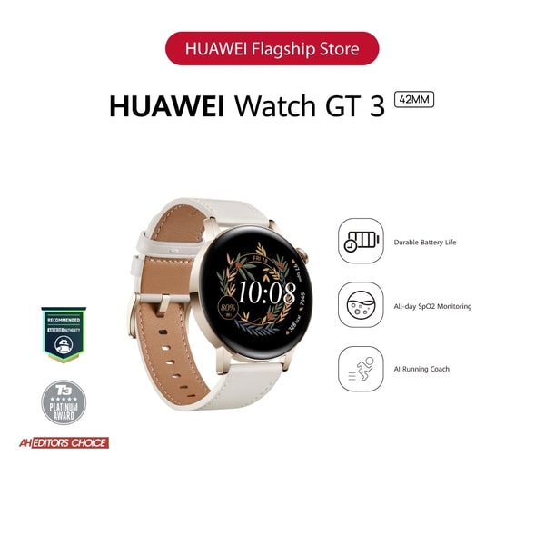 huawei watch gt 3 elegant white best smart watch singapore