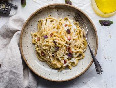 creamy garlic pasta with oat milk recipe