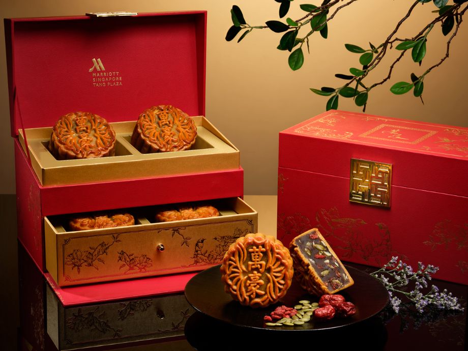 marriott tang plaza hotel mooncake box design