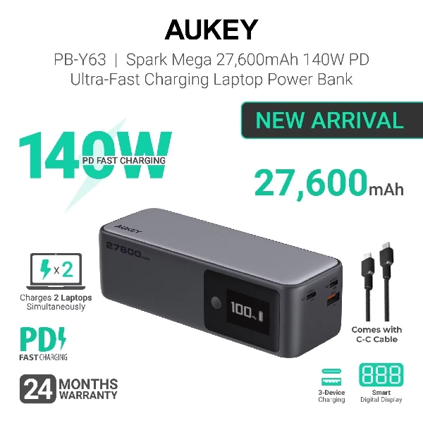 AUKEY PB-Y63 Spark Mega Best for laptops and tablets