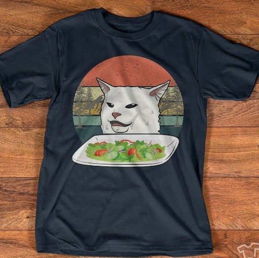 gifts for cat lovers Meme Cat Shirt