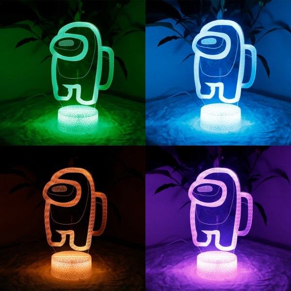 among us colour changing lamp how to play among us