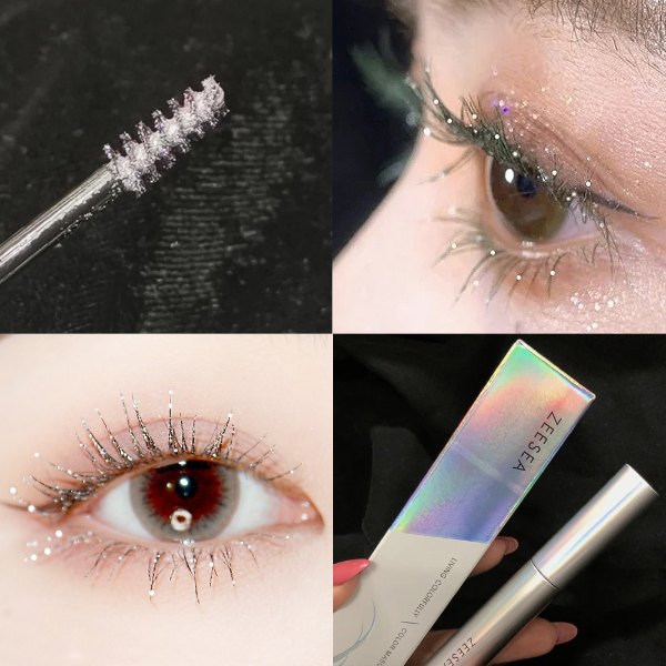 zeesea review silver diamond colourful mascara glitter eye makeup