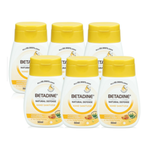 Betadine Natural Defense Hand Sanitizer Moisturizing Manuka Honey