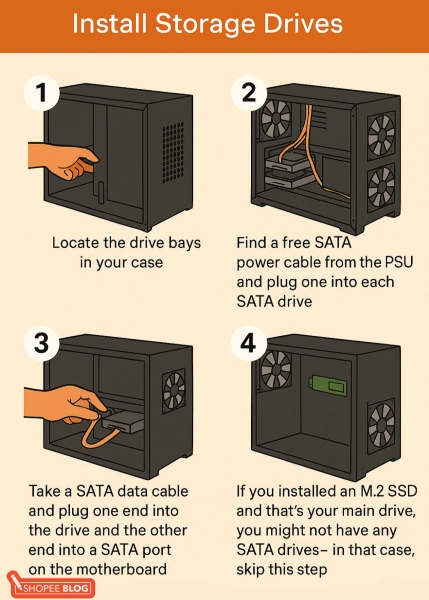 install storage drives