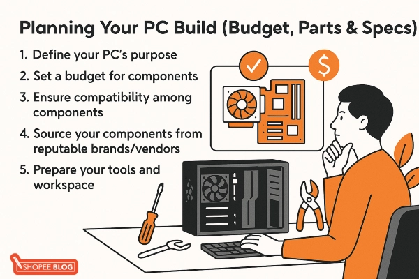 planning pc build budget specs parts