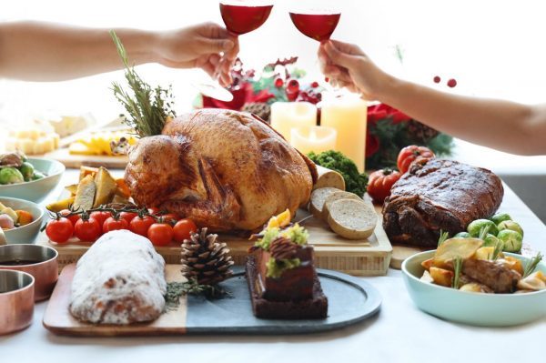 fairmont singapore affordable christmas dinner singapore 2021 turkey ham log cake