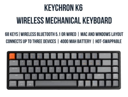 keychron k6 best mechanical keyboards singapore