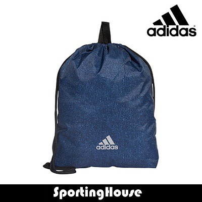 dark blue drawstring gym bag