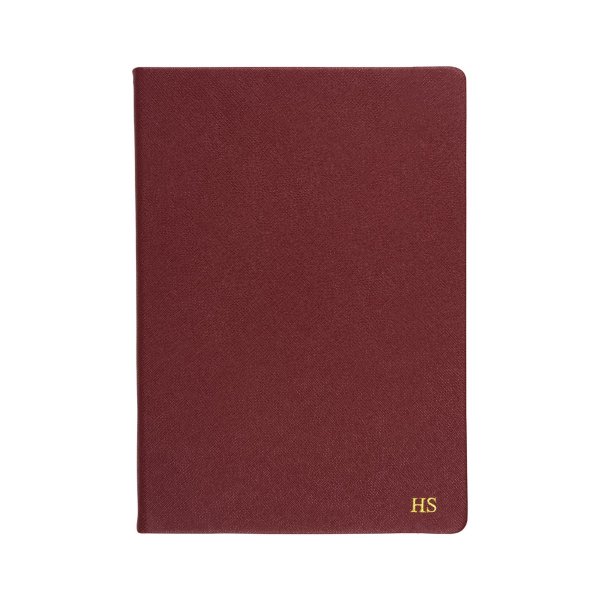 theimprint personalised saffiano leather a5 soft bound blank notebook best planner singapore personalised
