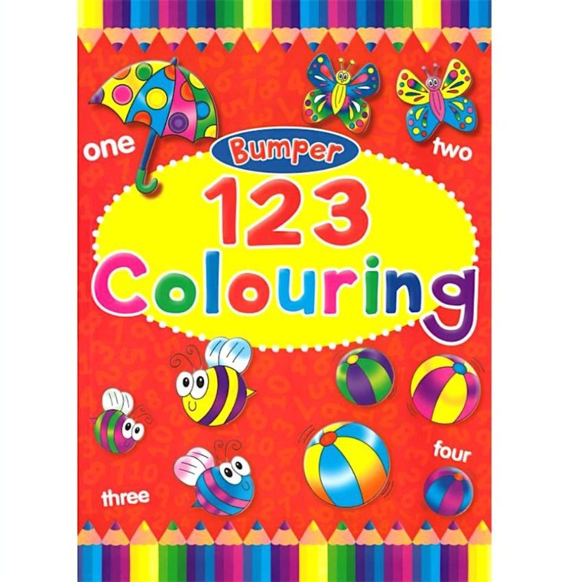 1 2 3 colouring books for kids