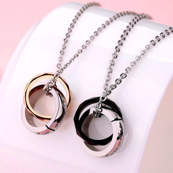Pendants Necklaces by CS-DB Number Eight Link Korean Valentines Day Gift Silver Womens Jewelry