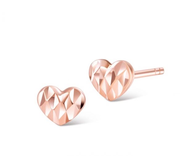 valentines day jewellery SK jewellery harley heart 14k gold earrings