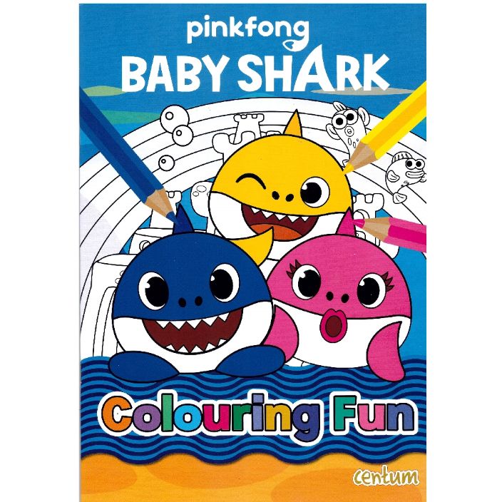 baby shark colouring book for kids