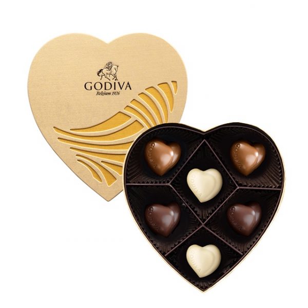 Godiva gold hearts chocolate gift box for valentines day best chocolates in singapore