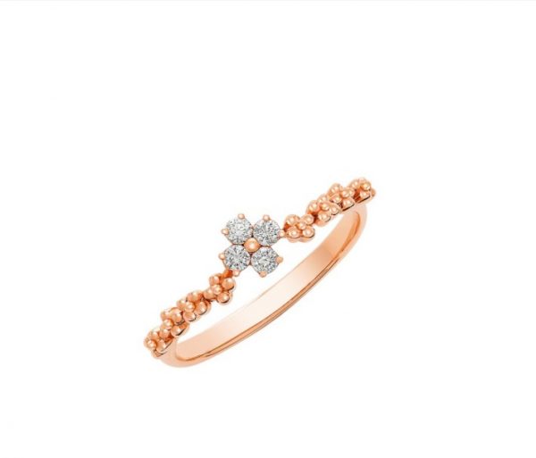 valentines day jewellery gift ideas for her goldheart k style diamond 14k rose gold ring