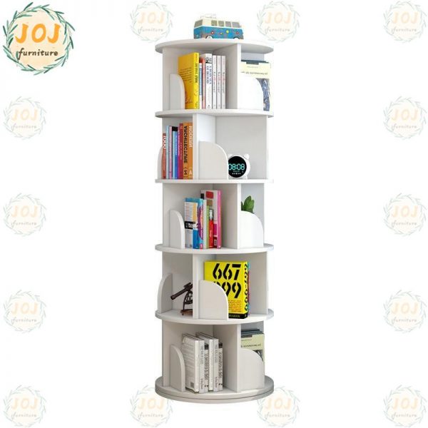 space saving furniture revolving 360 degree swivel bookshelf bookcase