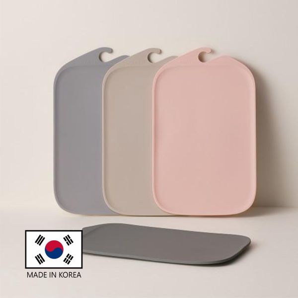 modori cutting board in grey, beige, pink
