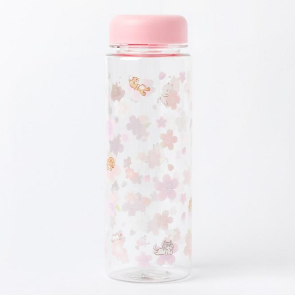 artbox korea cherry blossom cat tumbler water bottle