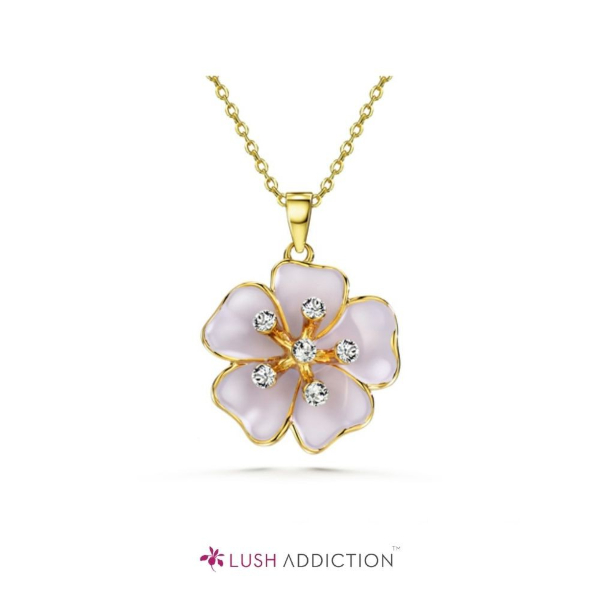 lush addiction sakura necklace 2022 collection cherry blossom jewellery