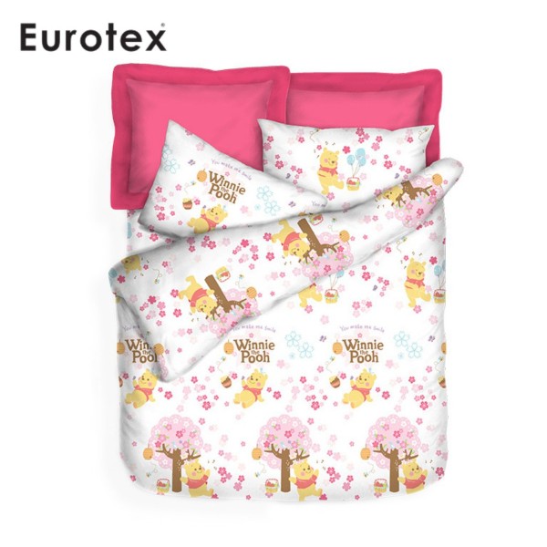 eurotex disney microluxe cherry blossom bedsheet winnie the pooh